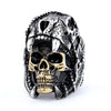 Men's Retro Stainless Steel Skull Ring With Animal Zodiac Motif And Personality Design Fine Craftsmanship Wholesale Fashion Jewelry