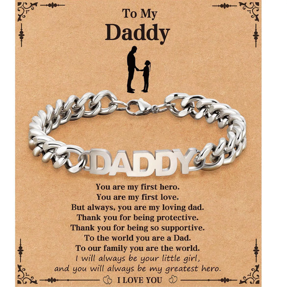 Men's Retro Trendy Stainless Steel Cuban Chain Bracelet With Geometric Letter And Number Design Electroplated Fashion Jewelry