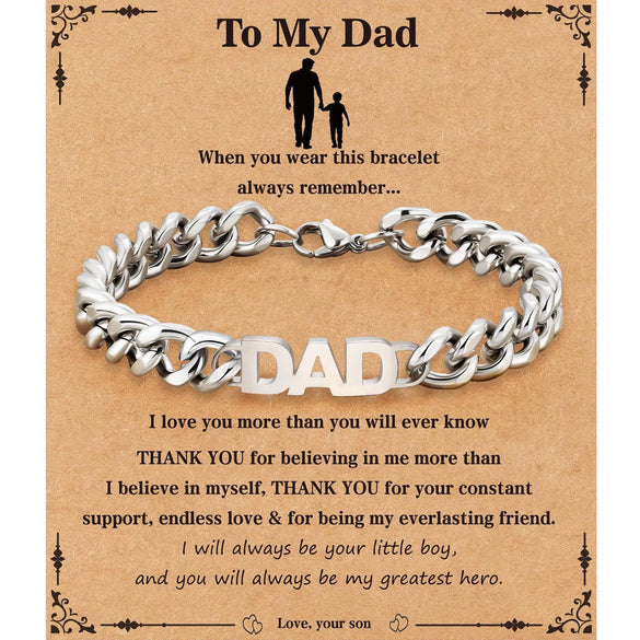 Men's Retro Trendy Stainless Steel Cuban Chain Bracelet With Geometric Letter And Number Design Electroplated Fashion Jewelry