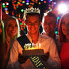 Men's Round Crown Alloy Headwear Accessories Glitter Cloth Semimanual And Semimechanical