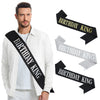 Men's Shoulder Strap Party Gift Decoration Glow Bronzing Glitter Cloth Semimanual And Semimechanical