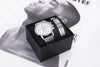 Men's Simple Style Alloy Wrist Watch With Round Dial And Stainless Steel Single Folding Buckle