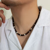 Men's Soft Pottery Beaded Handmade Necklace