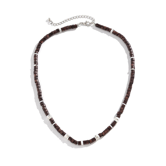 Men's Soft Pottery Beaded Handmade Necklace