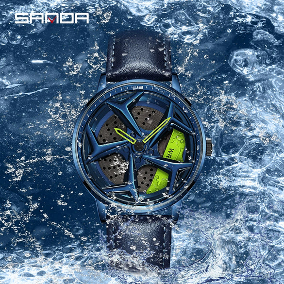 Men's Solid Steel Band Quartz Watch Alloy Case Stainless Steel Buckle Round Dial Leisure Style Waterproof