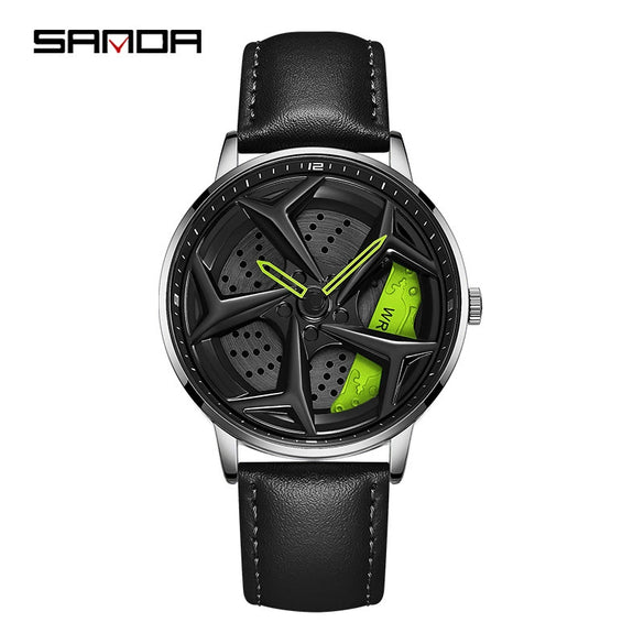 Men's Solid Steel Band Quartz Watch Alloy Case Stainless Steel Buckle Round Dial Leisure Style Waterproof