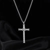 Men's Spearhead Pendant Necklace With Electroplated Alloy Animal Zodiac Design And Square Pearl Chain