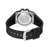 Men's Sports Alloy And Silicone Luminous Hollow Quartz Watch With Rhombus Dial