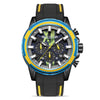 Men's Sports Alloy And Silicone Quartz Watch With Round Dial And Stainless Steel Buckle