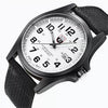 Men's Sports Alloy Casual Quartz Watch With Nylon Braided Belt And Round Dial