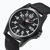Men's Sports Alloy Casual Quartz Watch With Nylon Braided Belt And Round Dial