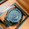 Men's Sports Business Alloy Case Mineral Reinforced Glass Mirror Steel Belt Luminous Waterproof Calendar Watch