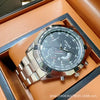 Men's Sports Business Alloy Case Mineral Reinforced Glass Mirror Steel Belt Luminous Waterproof Calendar Watch