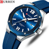 Men's Sports Casual Alloy And Silicone Watch With Round Dial Waterproof