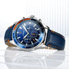 Men's Sports Casual Belt Watch Alloy Case Pu Strap Stainless Steel Buckle Round Dial