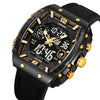 Men's Sports Digital Luminous Waterproof Watch With Plastic Case And Resin Mirror Round Dial