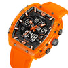 Men's Sports Digital Luminous Waterproof Watch With Plastic Case And Resin Mirror Round Dial