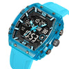 Men's Sports Digital Luminous Waterproof Watch With Plastic Case And Resin Mirror Round Dial