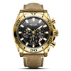 Men's Sports Multifunctional Watch Alloy Leather Round