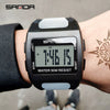 Men's Sports Outdoor Watch Resin Case Square Dial Mineral Reinforced Mirror
