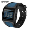 Men's Sports Outdoor Watch Resin Case Square Dial Mineral Reinforced Mirror