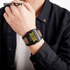 Men's Sports Outdoor Watch Resin Case Square Dial Mineral Reinforced Mirror
