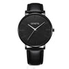 Men's Sports Style Quartz Watch Alloy Case Imitation Leather Strap Round Dial