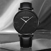 Men's Sports Style Watch Set Alloy Case Imitation Leather Strap Stainless Steel Clasp Round Dial