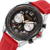 Men's Sports Watch Alloy Case Silicone Strap Stainless Steel Buckle Round Dial