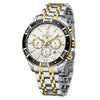 Men's Sports Watch Alloy Case Stainless Steel Belt Round Dial