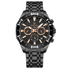 Men's Sports Watch Alloy Case Stainless Steel Belt Round Dial