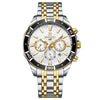 Men's Sports Watch Alloy Case Stainless Steel Belt Round Dial
