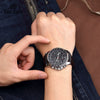 Men's Sports Watch Alloy High Belt Belt Round Dial