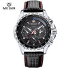 Men's Sports Watch Alloy High Belt Belt Round Dial