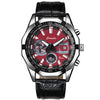 Men's Sports Watch Alloy Stainless Steel Round Dial Waterproof Luminous Onion Crown