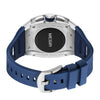 Men's Sports Watch Barrelshaped 316 Stainless Steel Case Silicone Strap Mineral Reinforced Glass Mirror