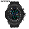 Men's Sports Watch Metal Case Silicone Strap Stainless Steel Clasp Round Dial Multifunctional Chronograph Luminous Waterproof