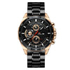 Men's Sports Watch Metal Microfiber Strap Leisure Round Waterproof