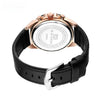 Men's Sports Watch Metal Microfiber Strap Leisure Round Waterproof