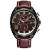 Men's Sports Watch Metal Stainless Steel Imitation Leather Round Casual Multifunctional Waterproof Quartz