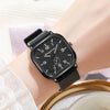 Men's Square Alloy Case And Silicone Strap Fashion Retro Quartz Watch With Stainless Steel Pin Buckle And Spiral Crown