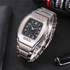 Men's Square Alloy Quartz Watch For Business And Leisure