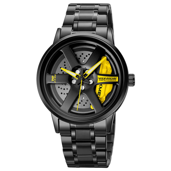 Men's Stainless Steel And Alloy Alloy Business Style Round Dial Quartz Watch Waterproof
