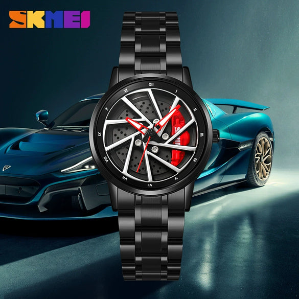 Men's Stainless Steel And Alloy Alloy Business Style Round Dial Quartz Watch Waterproof
