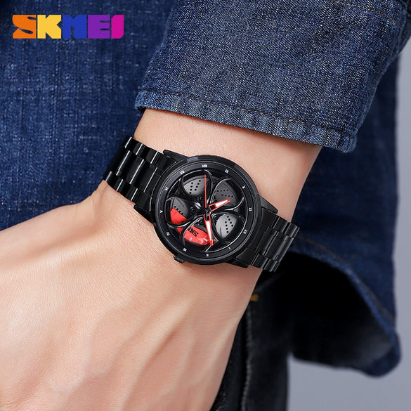 Men's Stainless Steel And Alloy Alloy Business Style Round Dial Quartz Watch Waterproof