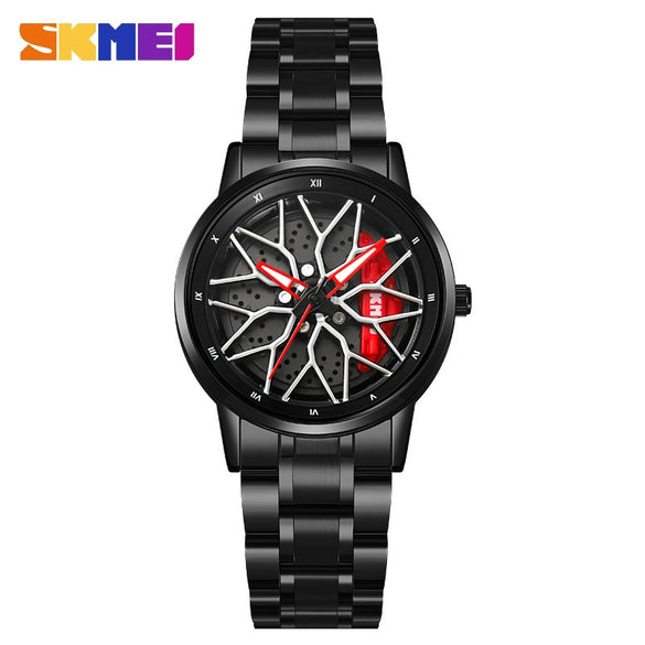 Men's Stainless Steel And Alloy Alloy Business Style Round Dial Quartz Watch Waterproof