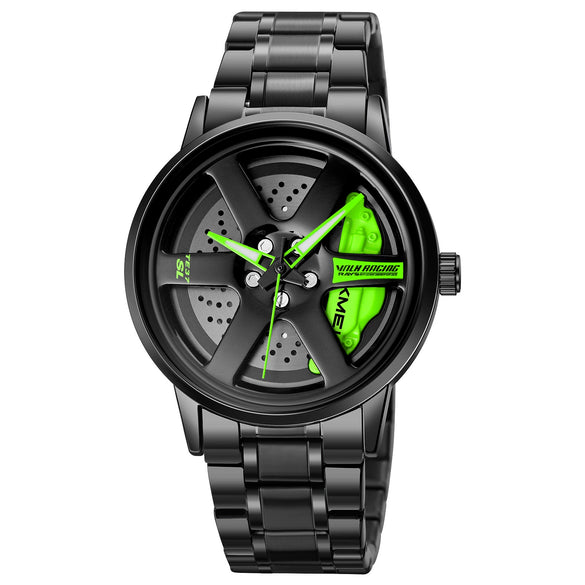 Men's Stainless Steel And Alloy Alloy Business Style Round Dial Quartz Watch Waterproof