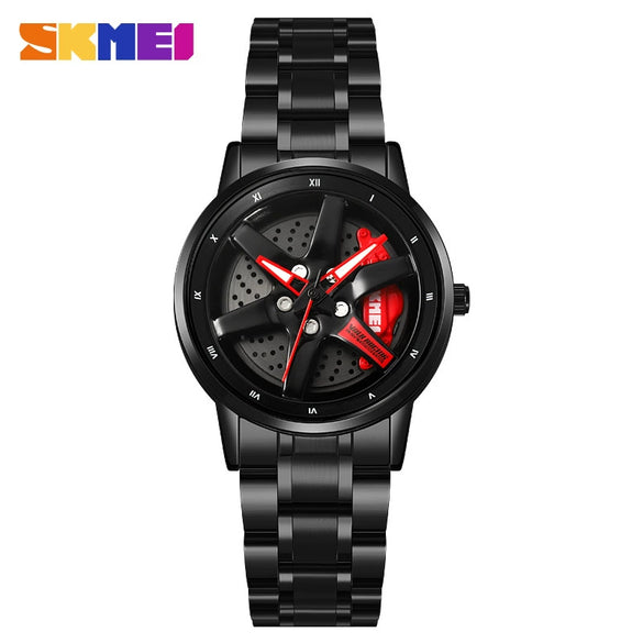Men's Stainless Steel And Alloy Alloy Business Style Round Dial Quartz Watch Waterproof