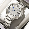 Men's Stainless Steel Automatic Waterproof Business Style Round Dial Imitation Mechanical Watch