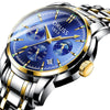 Men's Stainless Steel Business Style Rectangle Dial Automatic Movement Waterproof Luminous Watch